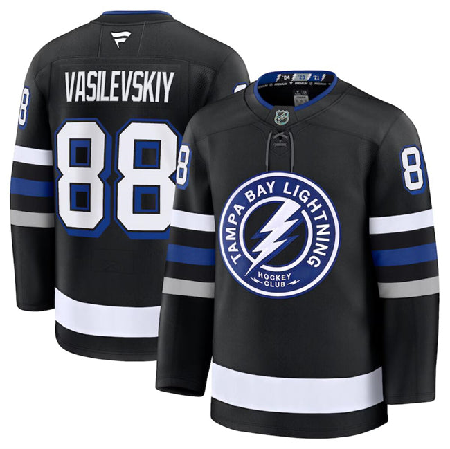 Andrei Vasilevskiy Tampa Bay Lightning black Alternate jersey