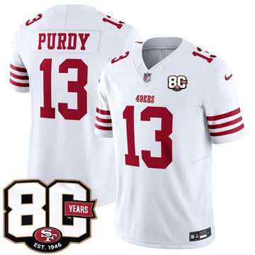 Brock Purdy San Francisco 49ers white Vapor jersey