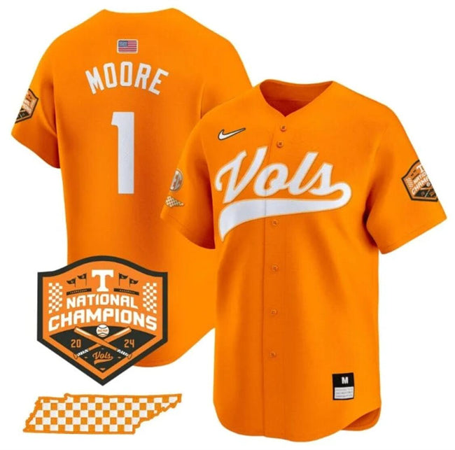 Christian Moore Tennessee Volunteers orange Vapor jersey
