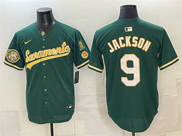 Reggie Jackson Oakland Athletics green Vapor jersey