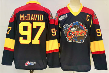 Connor McDavid Edmonton Oilers black Heritage jersey