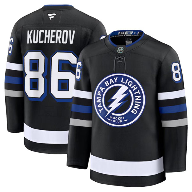 Nikita Kucherov Tampa Bay Lightning black Alternate jersey