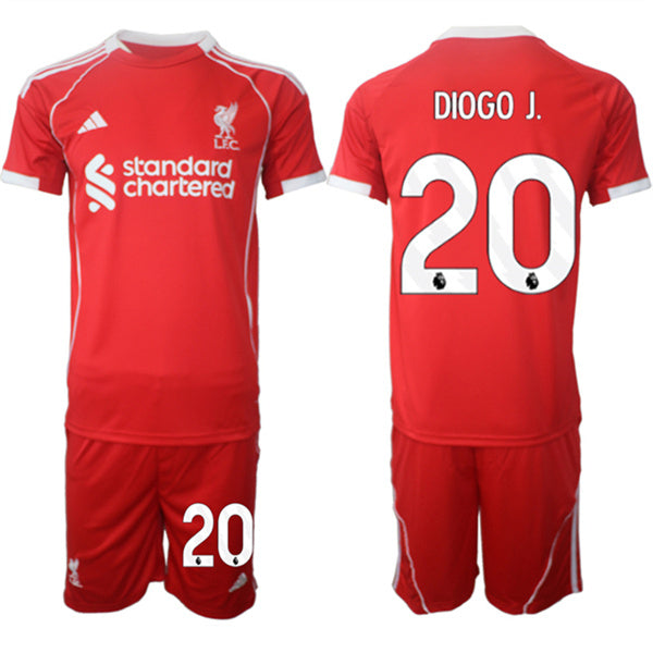 Diogo Liverpool red Home jersey