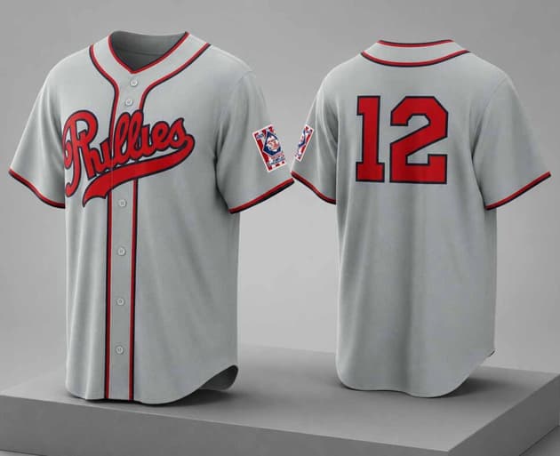 Kyle Schwarber Philadelphia Phillies gray jersey