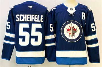 Mark Scheifele Winnipeg Jets navy Home jersey