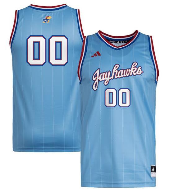 Custom Kansas Jayhawks blue jersey
