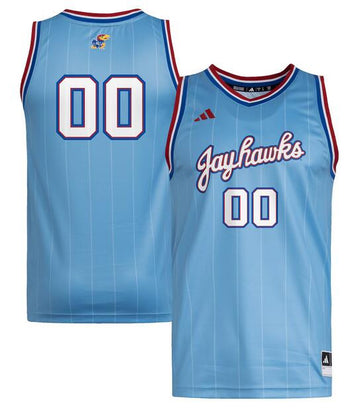 Custom Kansas Jayhawks blue jersey