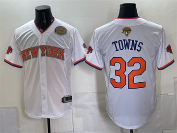 Karl-Anthony Towns New York Knicks white jersey
