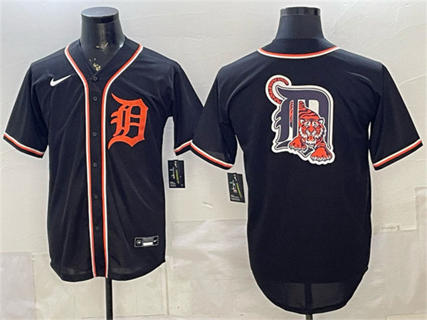 Team Big Logo Detroit Tigers black Fashion jersey