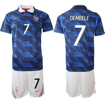 Ousmane Dembélé France National Team navy Home jersey