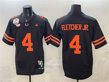 Mark Fletcher Jr Miami Hurricanes black jersey