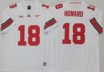 Will Howard Ohio State Buckeyes white Limited jersey