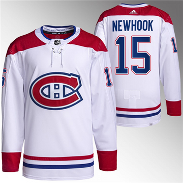 Alex Newhook Montreal Canadiens white jersey