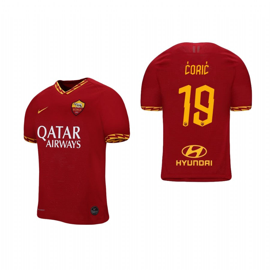 Ante Coric AS Roma red Home jersey