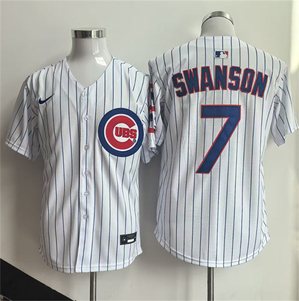 Dansby Swanson Chicago Cubs white Limited jersey