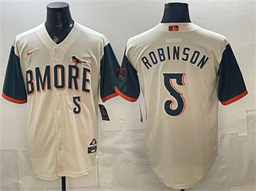 Brooks Robinson Natural Baltimore Orioles City Connect jersey