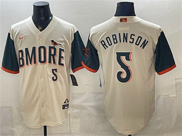 Brooks Robinson Natural Baltimore Orioles City Connect jersey