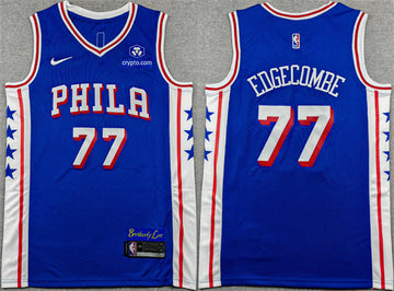 V. J. Edgecombe Philadelphia 76ers royal jersey