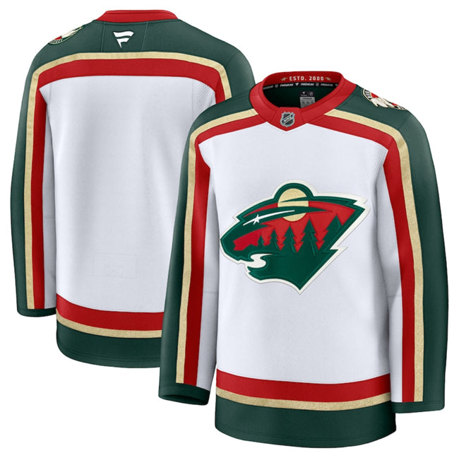Custom Minnesota Wild white jersey