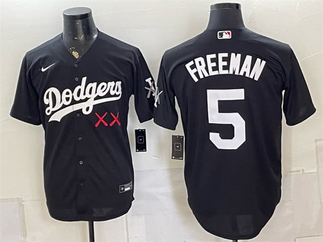 Freddie Freeman Los Angeles Dodgers black Vapor jersey