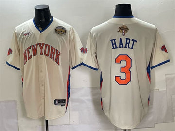 Josh Hart New York Knicks cream jersey