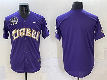 Custom LSU Tigers purple jersey