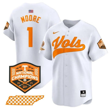 Christian Moore Tennessee Volunteers white Vapor jersey