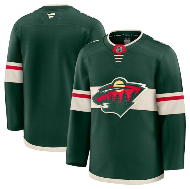 Custom Minnesota Wild green Home jersey