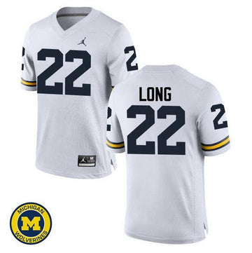 David Long Michigan Wolverines white jersey