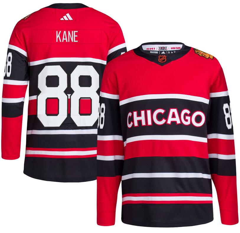 Patrick Kane Detroit Red Wings black Reverse Retro jersey