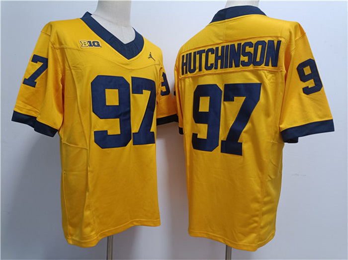 Aidan Hutchinson Michigan Wolverines yellow jersey