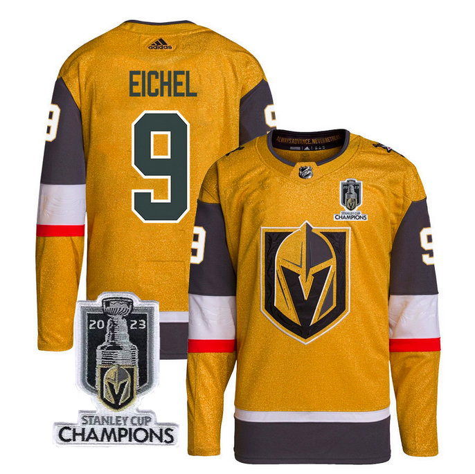 Jack Eichel Vegas Golden Knights gold jersey