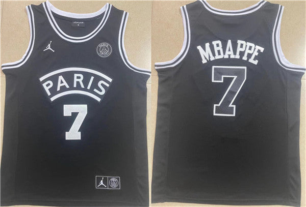 Kylian Mbappé Paris Saint-Germain black jersey