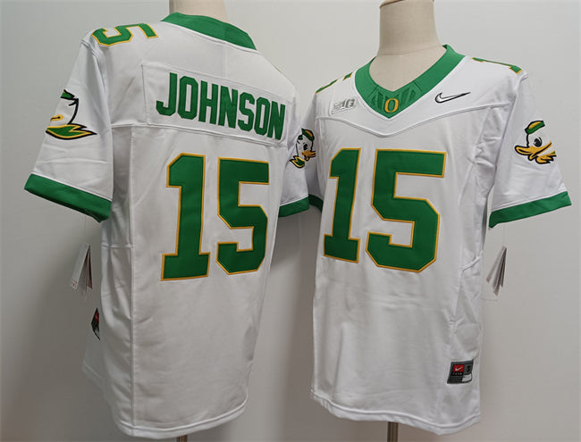 Tez Johnson Oregon Ducks white jersey