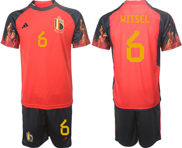 Witsel Belgium National Team red Home jersey