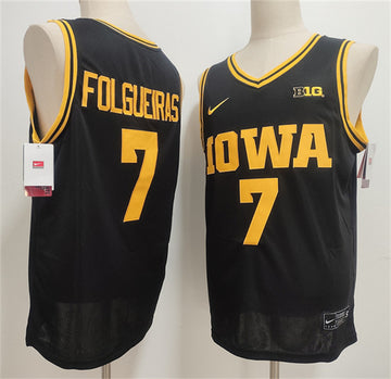 Alvaro Folgueiras Iowa Hawkeyes black jersey