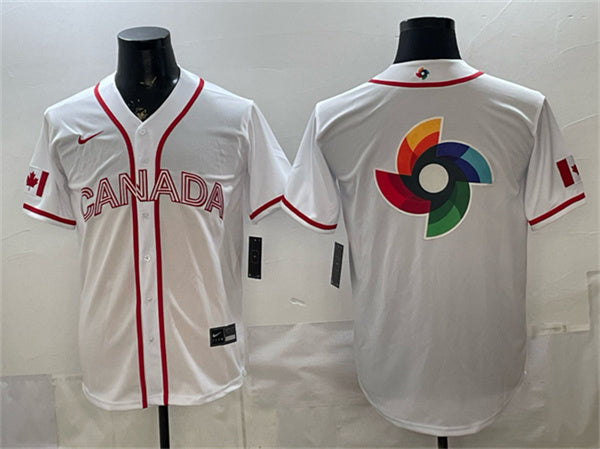 Canada Baseball white Classic jersey