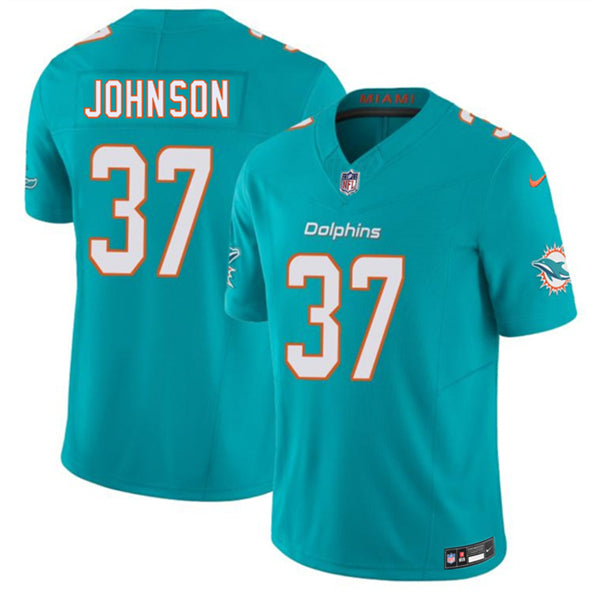 Isaiah Johnson Miami Dolphins aqua Vapor jersey