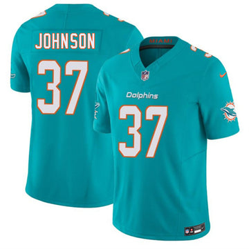 Isaiah Johnson Miami Dolphins aqua Vapor jersey