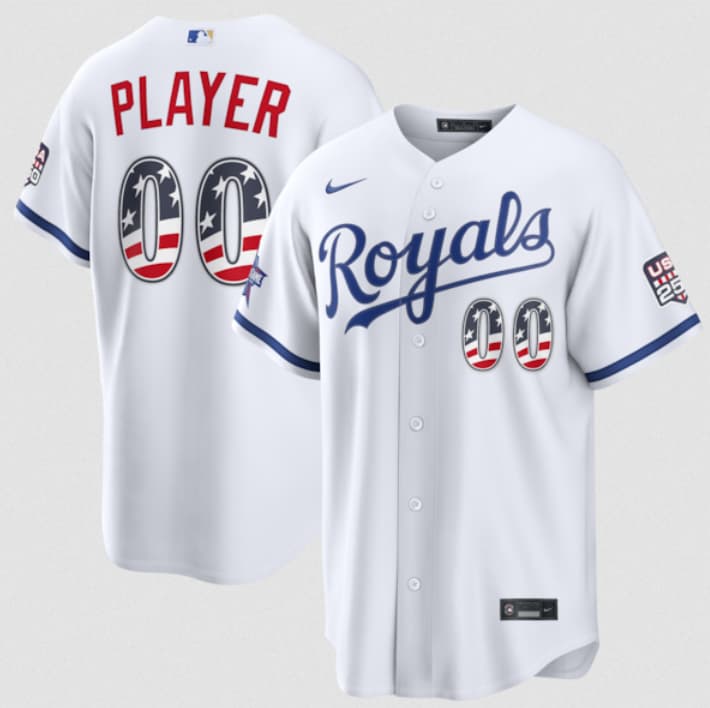 Custom Kansas City Royals white All-Star jersey