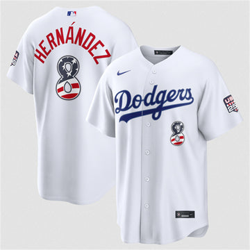 Enrique Hernández Los Angeles Dodgers white Home jersey