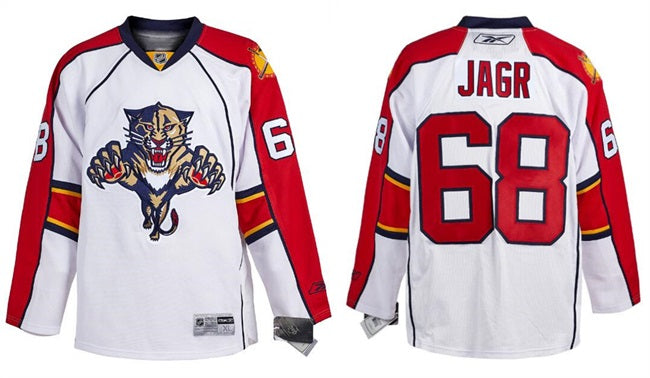 Custom Florida Panthers white jersey