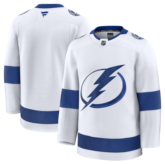 Custom Tampa Bay Lightning white Away jersey