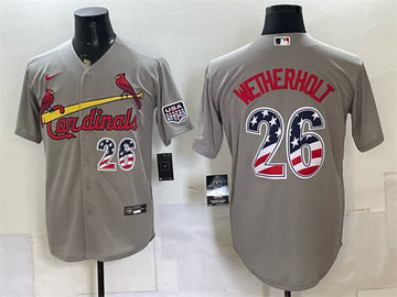 JJ Wetherholt St. Louis Cardinals gray jersey