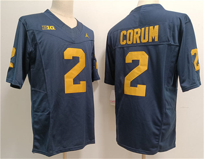 Blake Corum Michigan Wolverines navy jersey