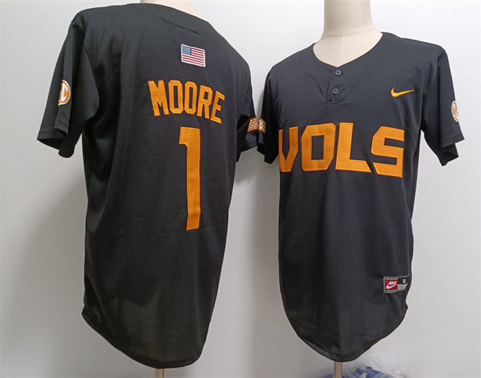 Christian Moore Tennessee Volunteers black jersey