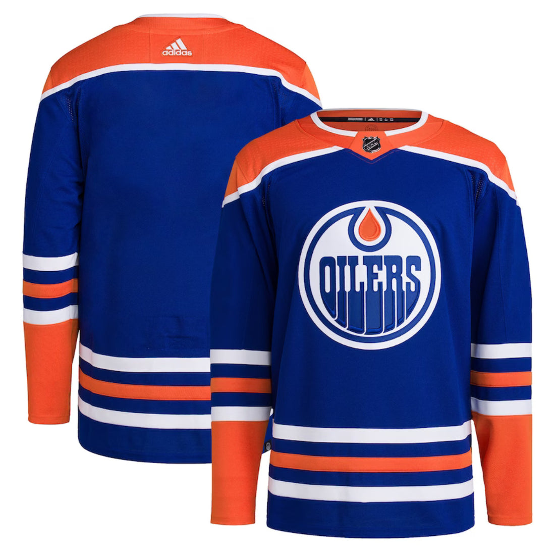 Custom Edmonton Oilers royal jersey