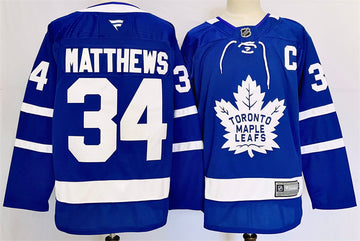Auston Matthews Toronto Maple Leafs blue jersey