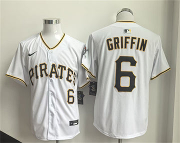 Konnor Griffin Pittsburgh Pirates white Limited jersey