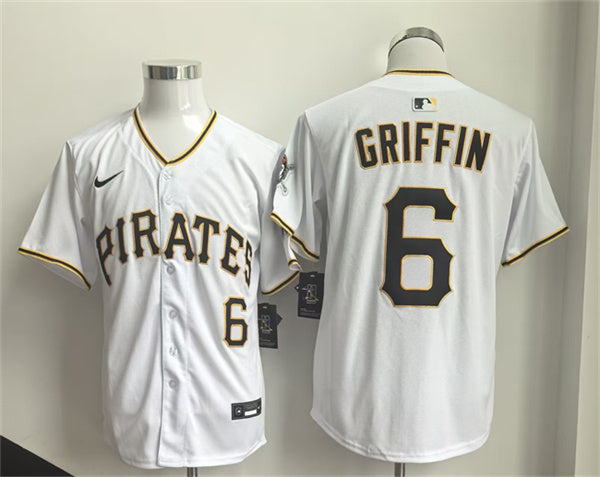Konnor Griffin Pittsburgh Pirates white Limited jersey